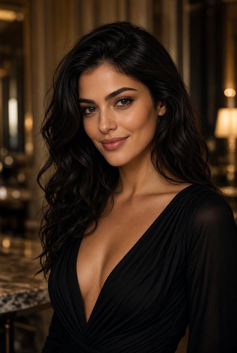 Isabella Rossi – 27 year old passionate Italian escort in Aerocity Delhi, olive skin and magnetic charm for romantic dinners and overnight experiences